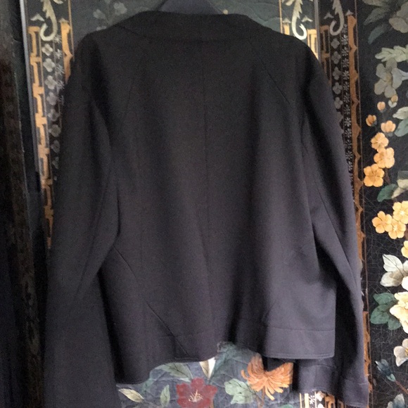Black stretch open front jacket - Picture 8 of 9